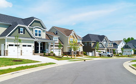 Upscale suburban street